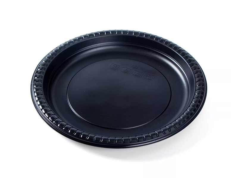 Round PP Plastic Disposable White Plate 23cm in Diameter