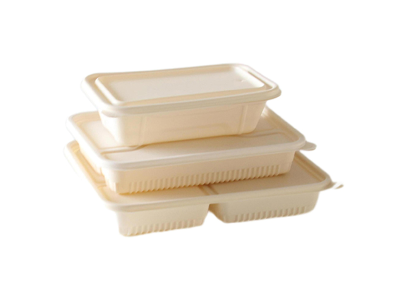 Eco-Friendly Disposable CornStarch Bento Compartment Lunch Box