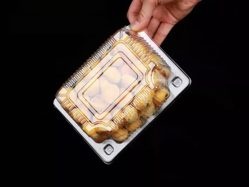 Rectangle PET Vegetable Tray – Greens Fresh Keeping Packaging Tray