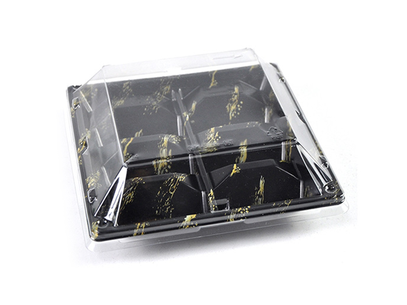 Clear Disposable Round PET Cake Plastic Blister Box Dessert Packaging