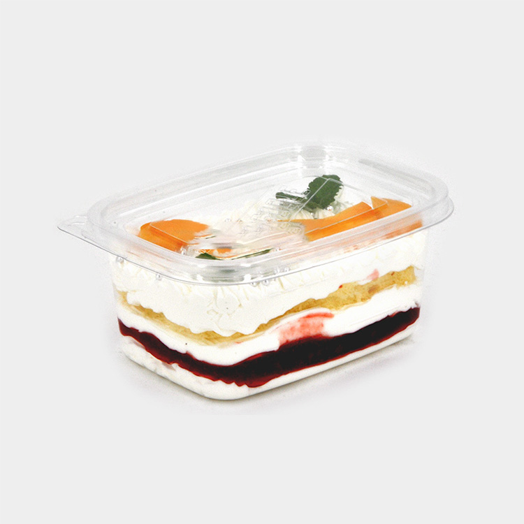 Transparent Round PET Cake Container Plastic Blister Box for Dessert Display