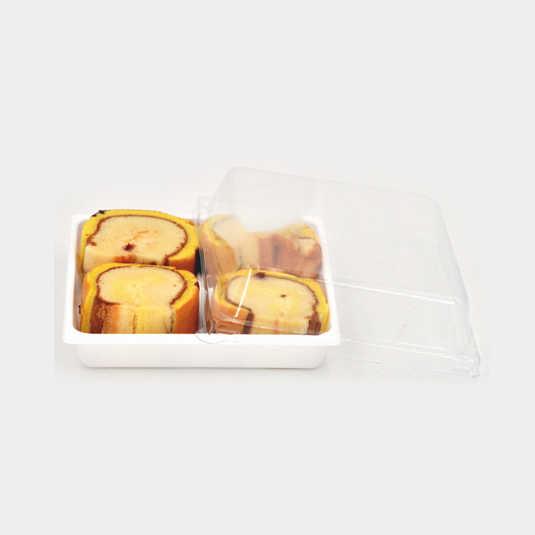 Clear Round PET Cake Box Disposable Plastic Blister Packaging for Desserts