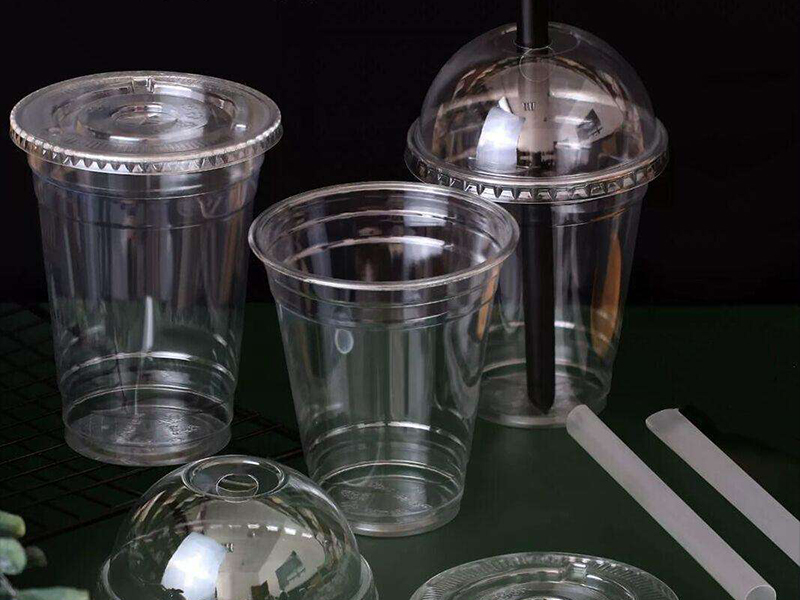 Clear PET Milk Tea Cup Disposable Plastic Cold Drink Cup
