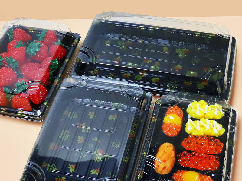 Food Grade Plastic Sushi Box Disposable Takeaway Container for Sushi