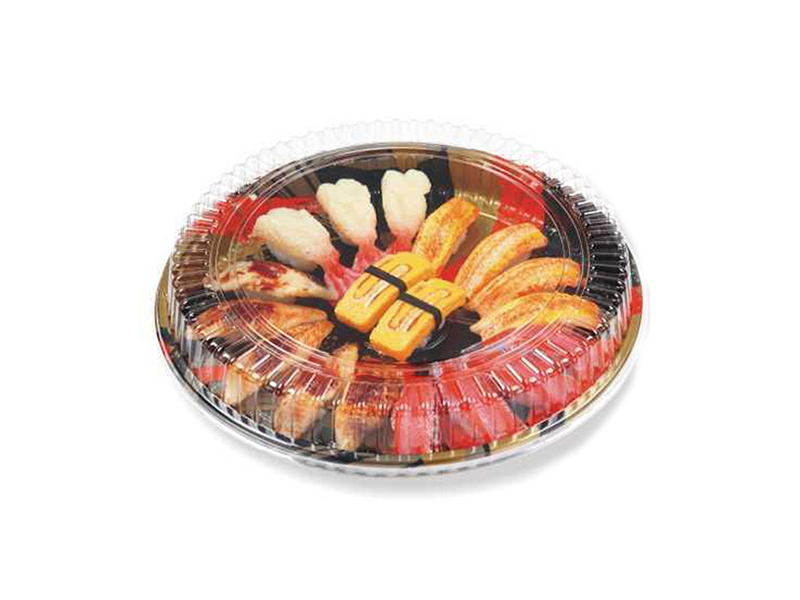 Disposable Food Grade Plastic Sushi Tray Take Away Japanese Sushi Box Container