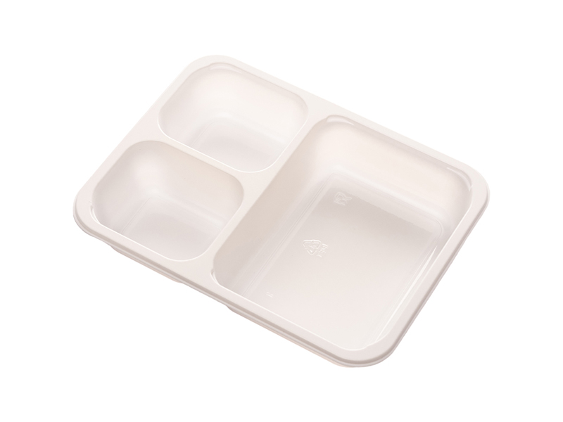 Wholesale Three Compartment Rectangular CPET Food tray Copy