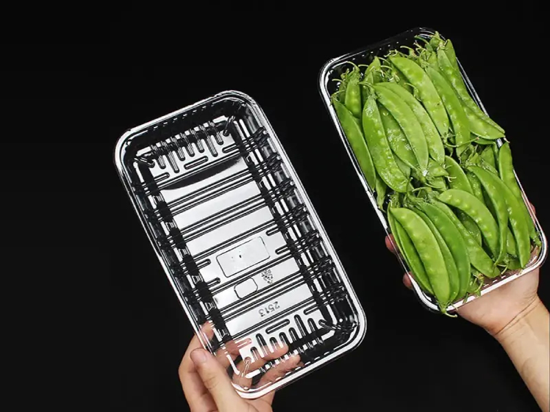 Customizable Clear Food-Grade PET Fruit Box with Lid