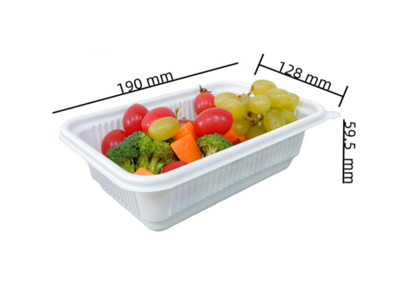 Compostable Eco Friendly CPLA Single Compartment Takeout Food Container