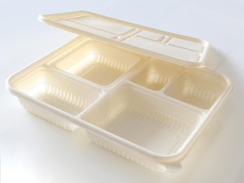 Eco-Friendly Disposable Corn Starch Bento Compartment Lunch Box