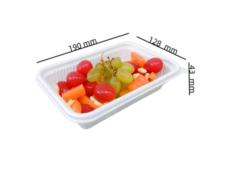 Compostable Eco Friendly CPLA Single Compartment Takeout Food Container