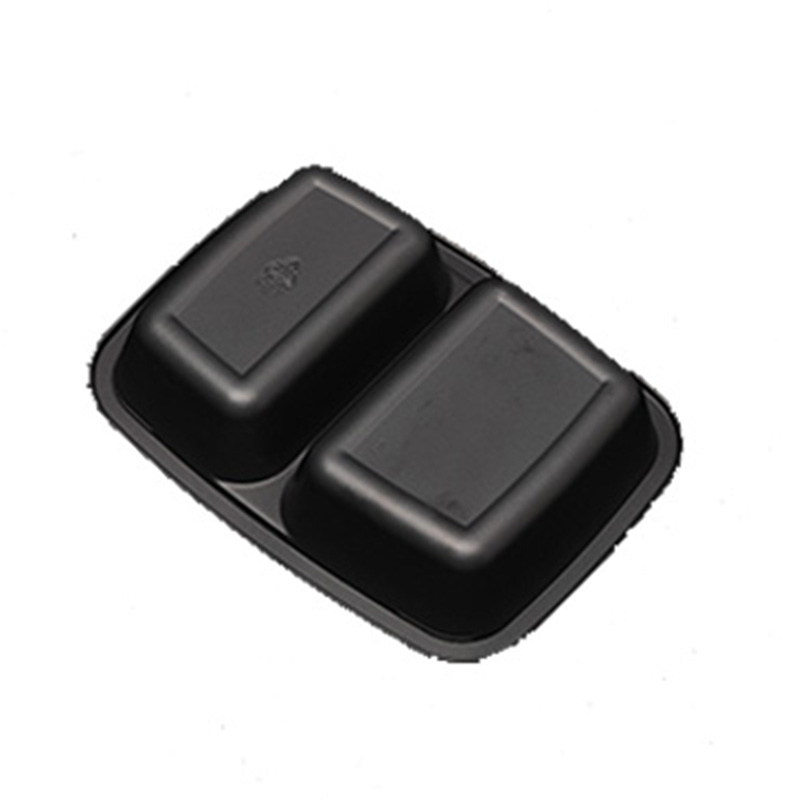 Thickened Double Compartment CPET Tray for Fast Food Copy