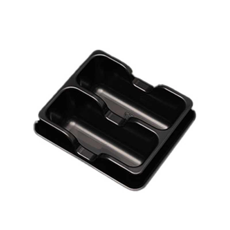 Double Compartment Rectangular CPET Food tray Copy