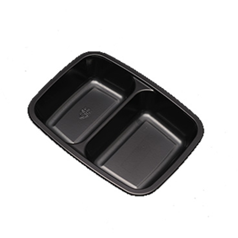 Thickened Double Compartment CPET Tray for Fast Food Copy