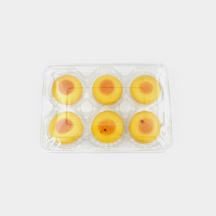 Clear PET Plastic Clamshell Slice Cake Pastry Bakery Container Copy