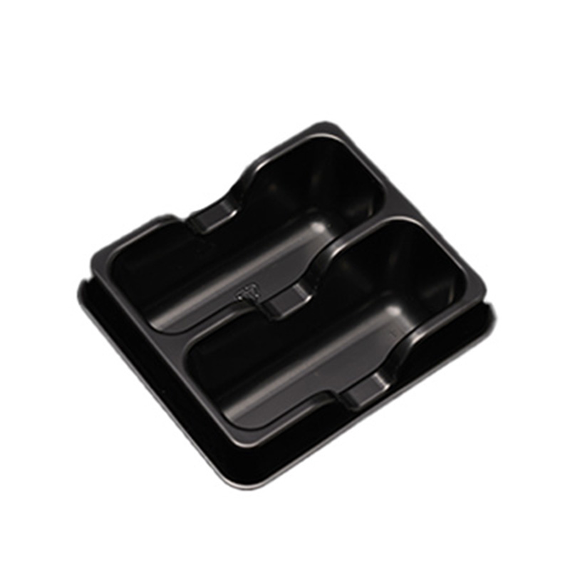 Double Compartment Rectangular CPET Food tray Copy