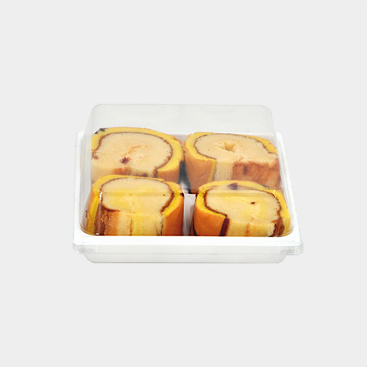 Clear Disposable Round PET Cake Plastic Blister Box Dessert Packaging Copy