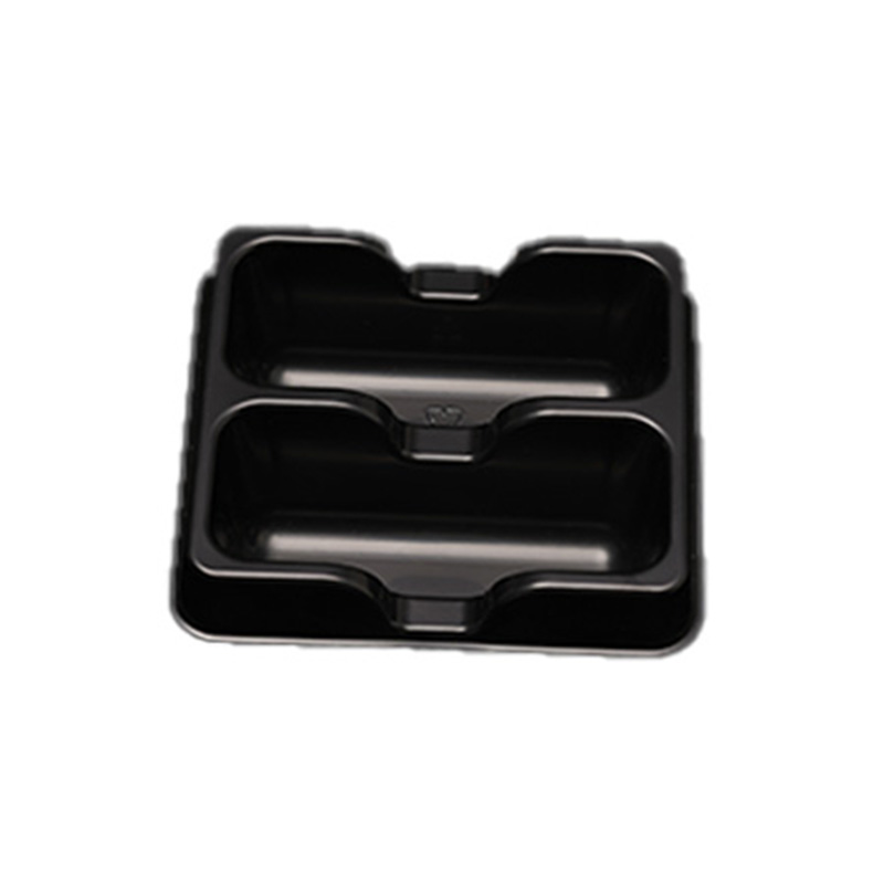 Double Compartment Rectangular CPET Food tray Copy